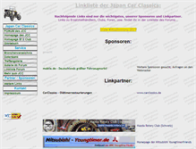 Tablet Screenshot of links.japan-car-classics.de